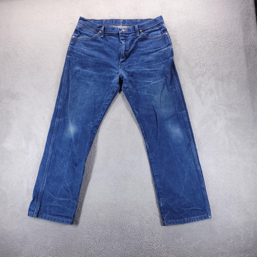 Wrangler Jeans Mens 36x29 Blue 13MWZ Cowboy Cut Regular Bootcut Denim Rodeo‎